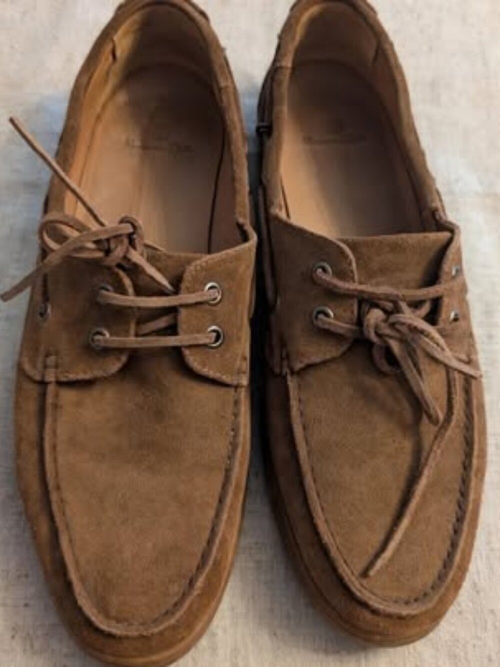 Massimo Dutti Brown Suede Boat Shoes — EU 45 / US 11